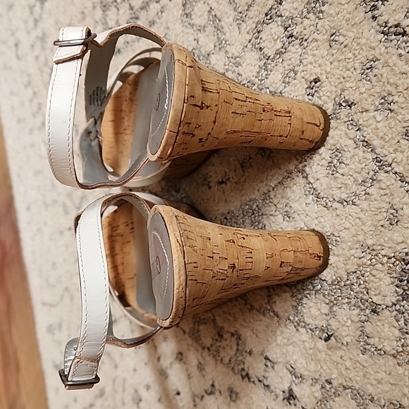 Wedge silver and cork heel - Picture 3 of 7